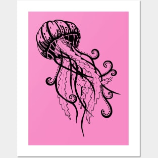 Transparent Jellyfish Posters and Art